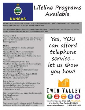 2013 Lifeline information