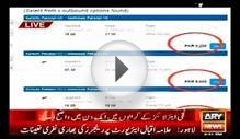 Mansoor Ali Khan showing how just in one day flight prices